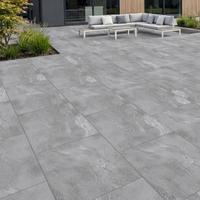 Slatestone Grey Outdoor Porcelain Paving Slabs 600x900mm R11 Anti‑Slip 20mm