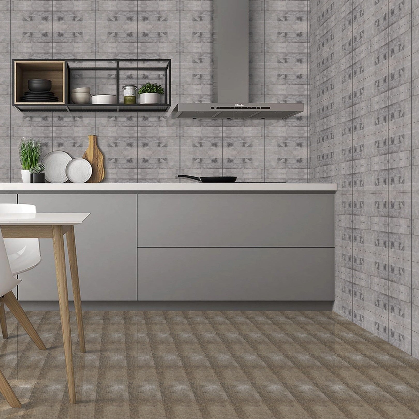 Ash Vintage Tiles 15x60cm Matt Wood Effect Porcelain Tiles