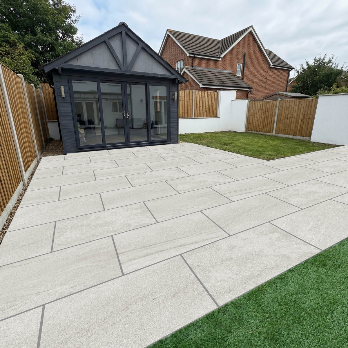 Summit Grey Outdoor Porcelain Paving Slabs 600x900mm R11 Anti‑Slip 20m ...