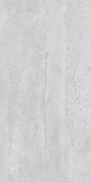 Irna Light Grey Glossy Travertine Effect Ceramic 25x50cm Wall Tiles