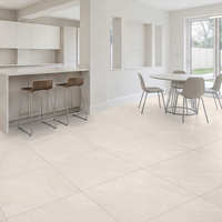 Yorkshire Beige Gloss Porcelain Wall Floor Kitchen Bathroom Tiles 60x60cm