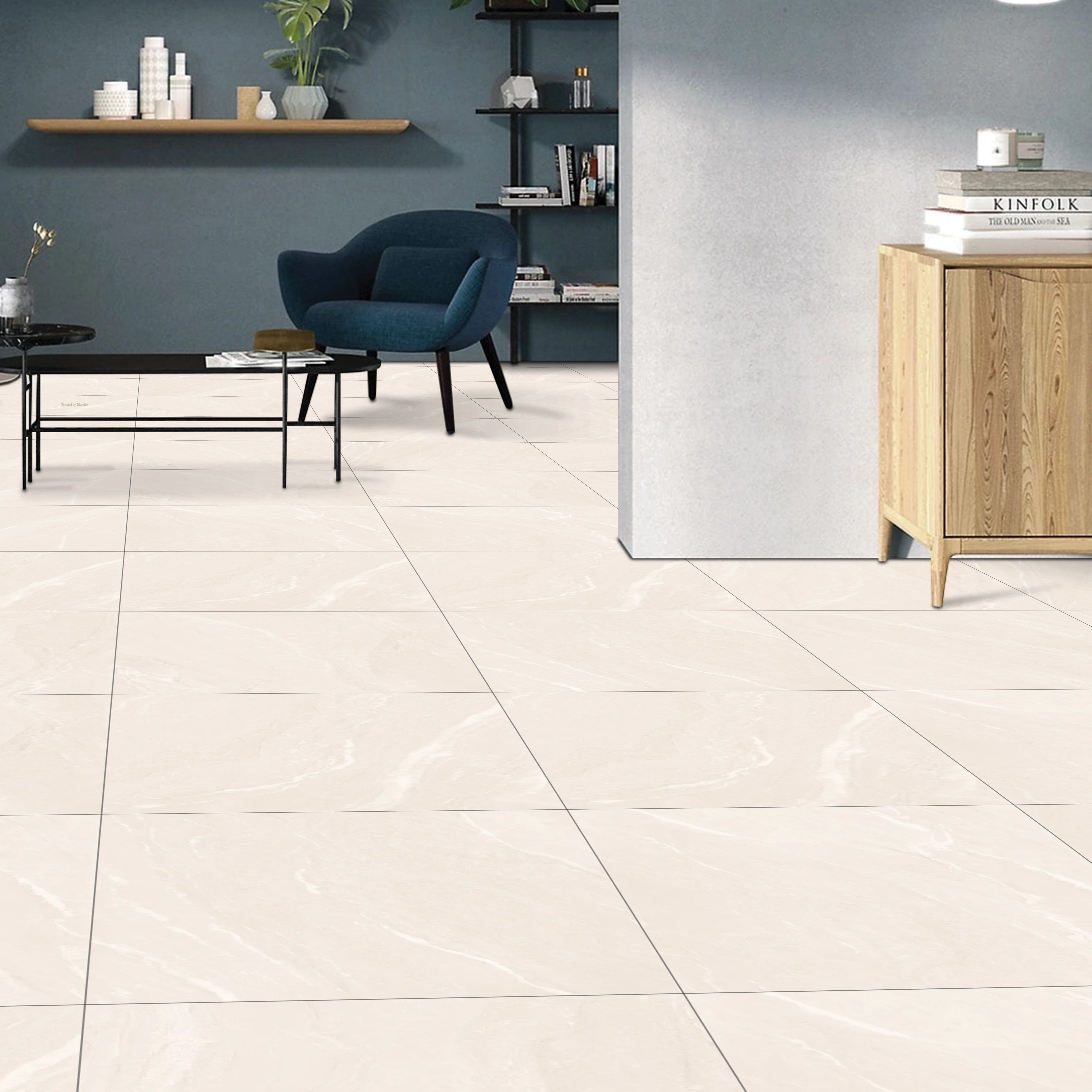 Yorkshire Beige Matt Porcelain Wall Floor Kitchen Bathroom Tiles 60x60cm