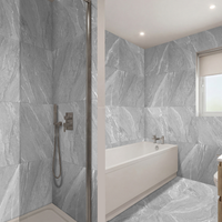 Yorkshire Grey Matt Porcelain Wall Floor Kitchen Bathroom Tiles 60x60cm