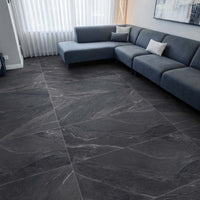 Yorkshire Nero Matt Porcelain Wall Floor Kitchen Bathroom Tiles 60x120cm