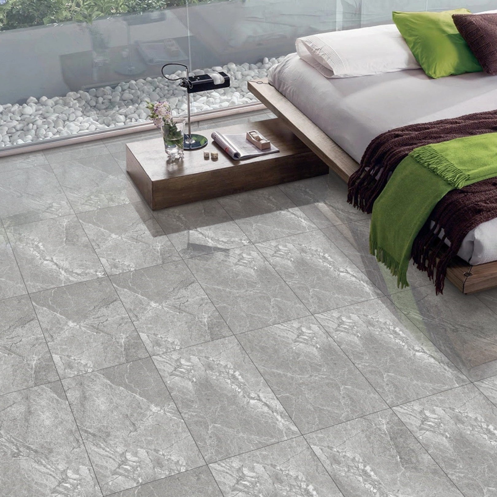 Enigma Grey Porcelain Gloss 30x60cm Indoor Wall And Floor Tiles