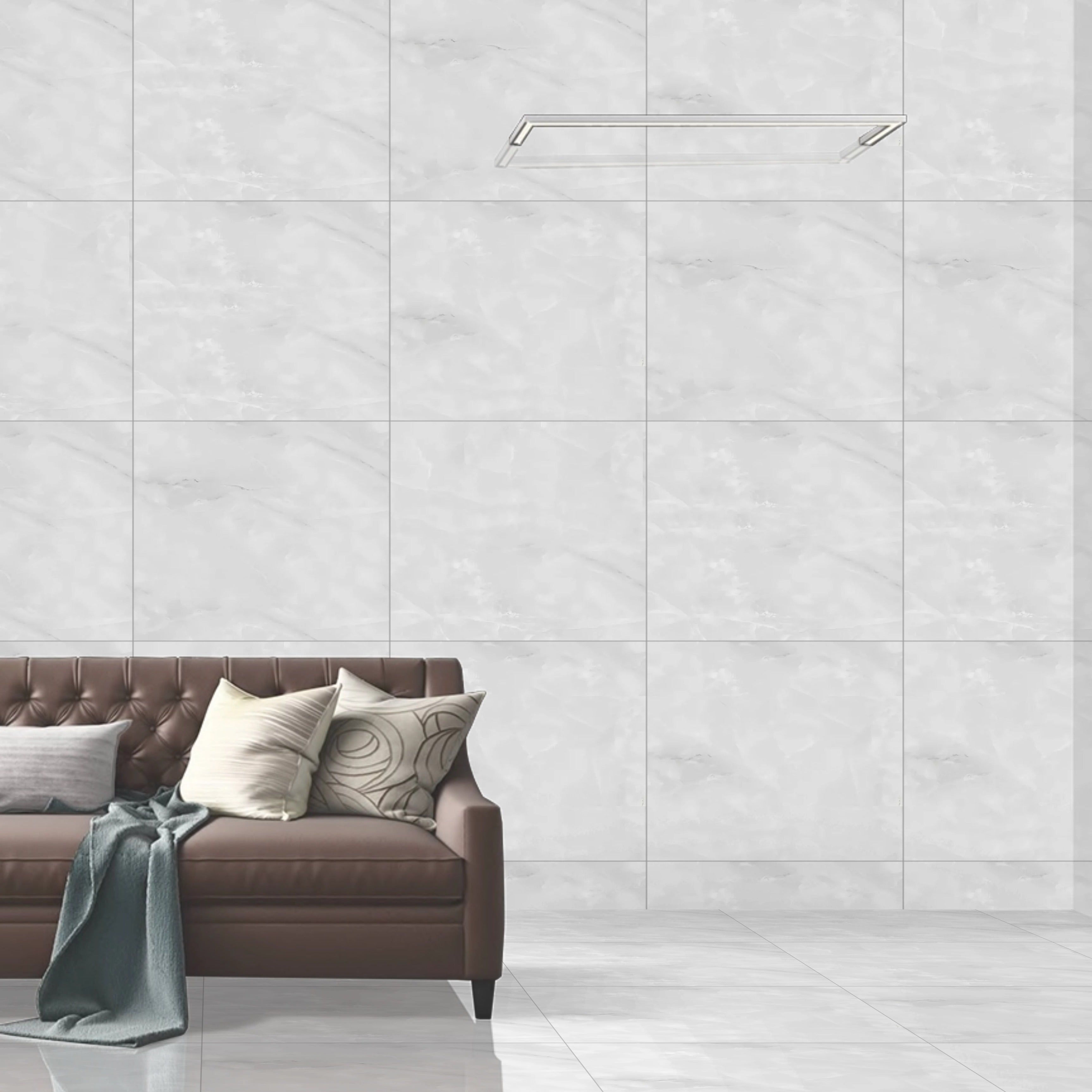 Azure Frost Onyx Gloss Porcelain 60X60cm Wall Floor Tile