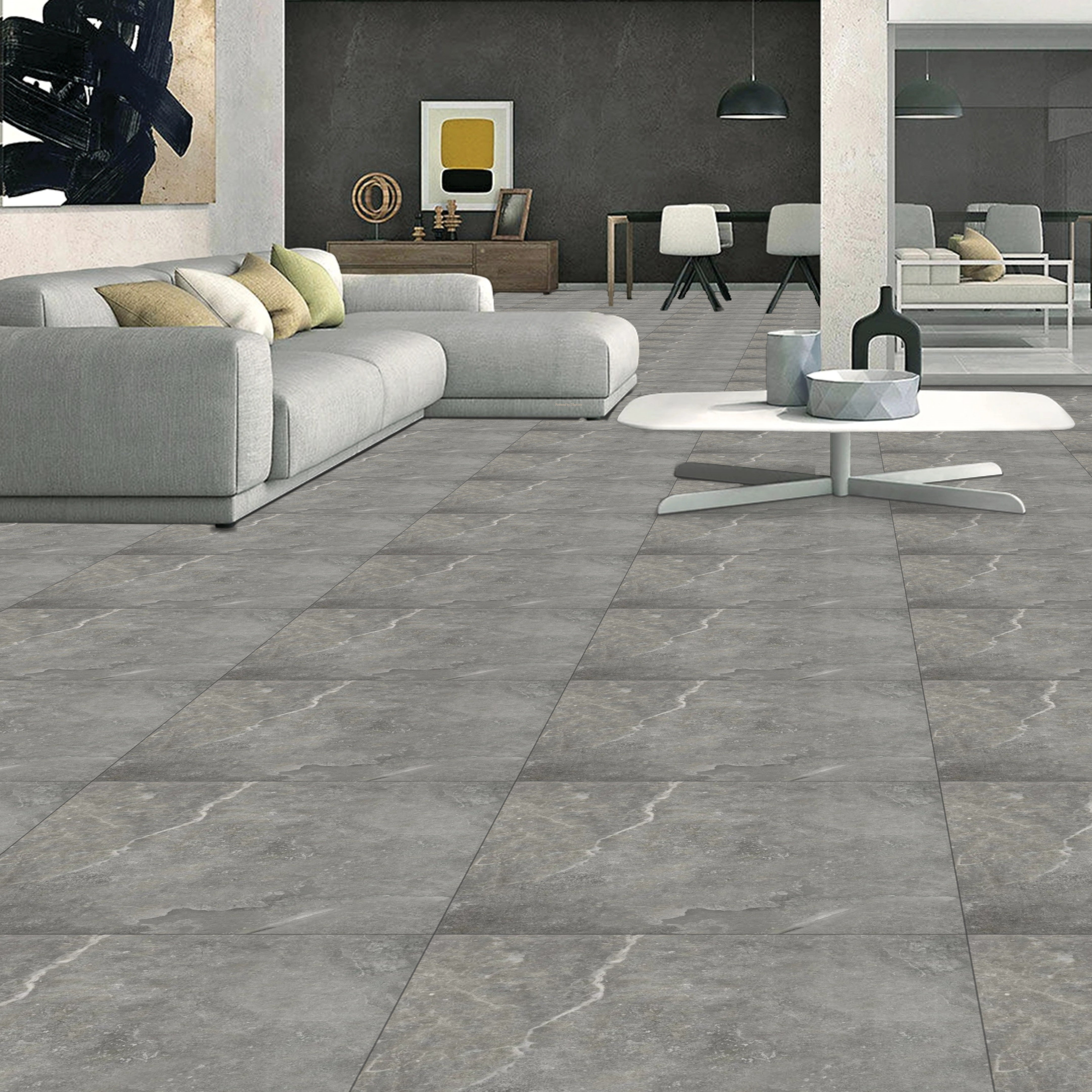 Ash Grey tiles 59.5x59.5cm Matt Porcelain Tiles