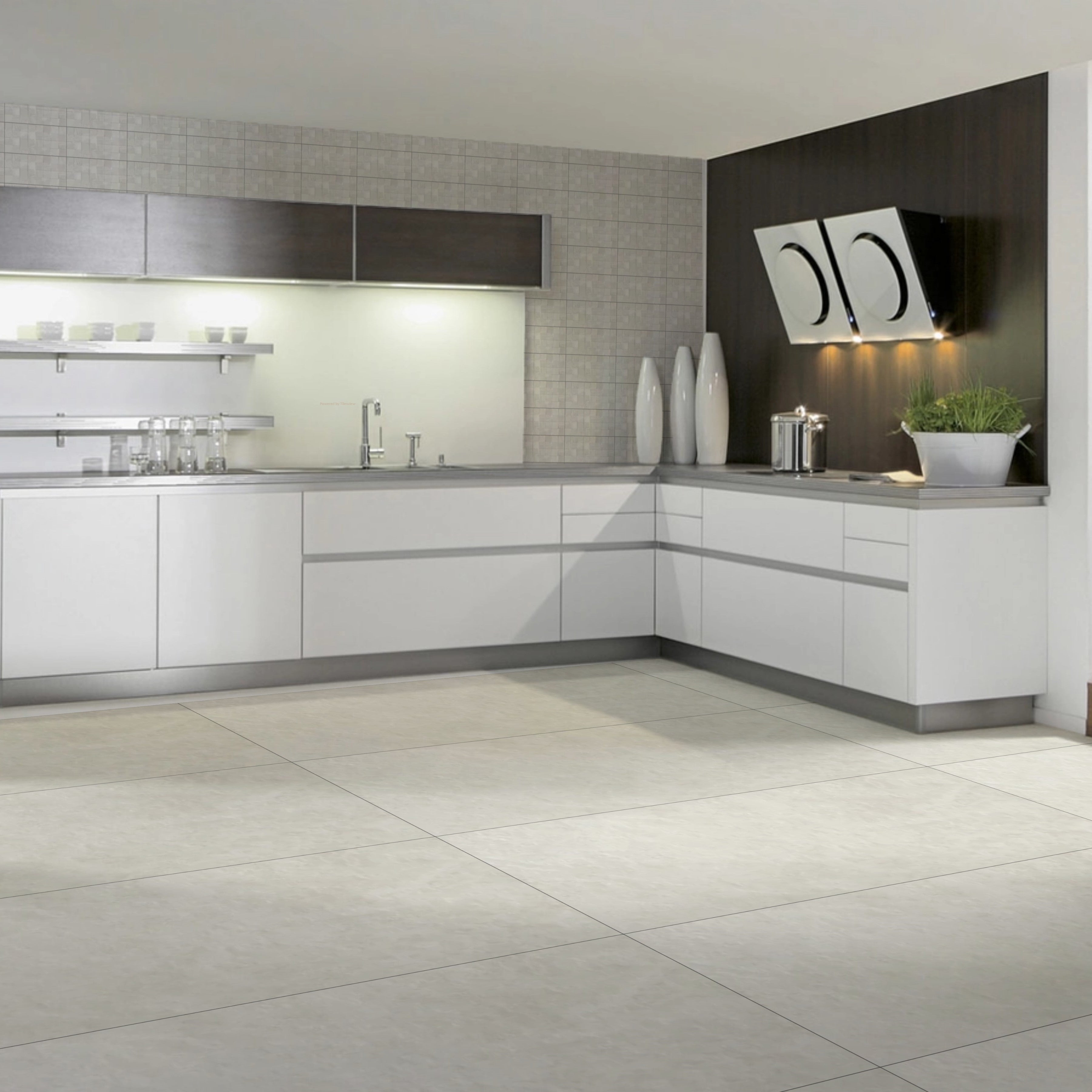 Concrete White tiles 59.5x120cm Matt Porcelain Tiles