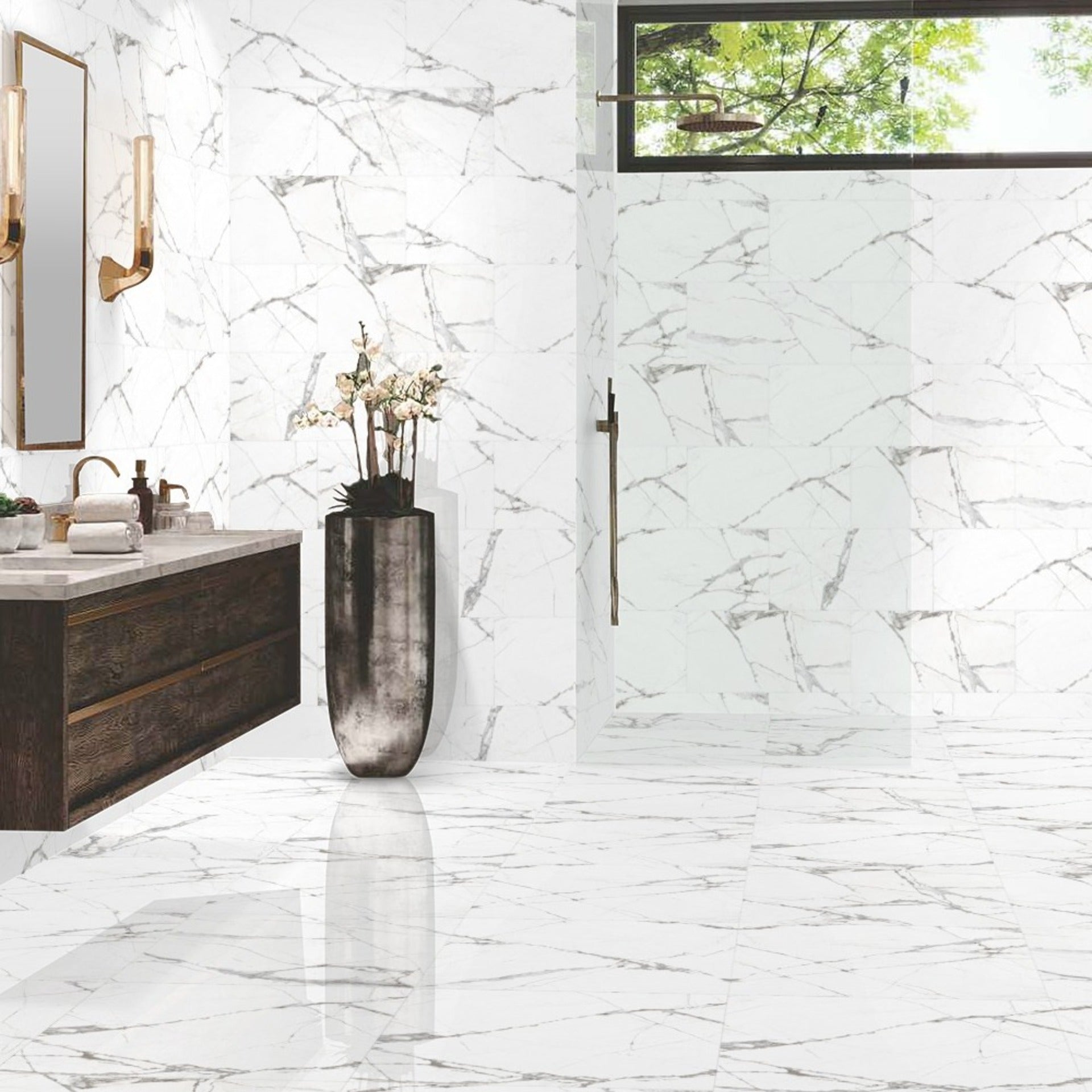 Marble Bathroom Floor Tile