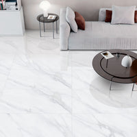 Mirage Pearl Marble Effect Gloss Porcelain 60x120cm Wall and Floor Tiles