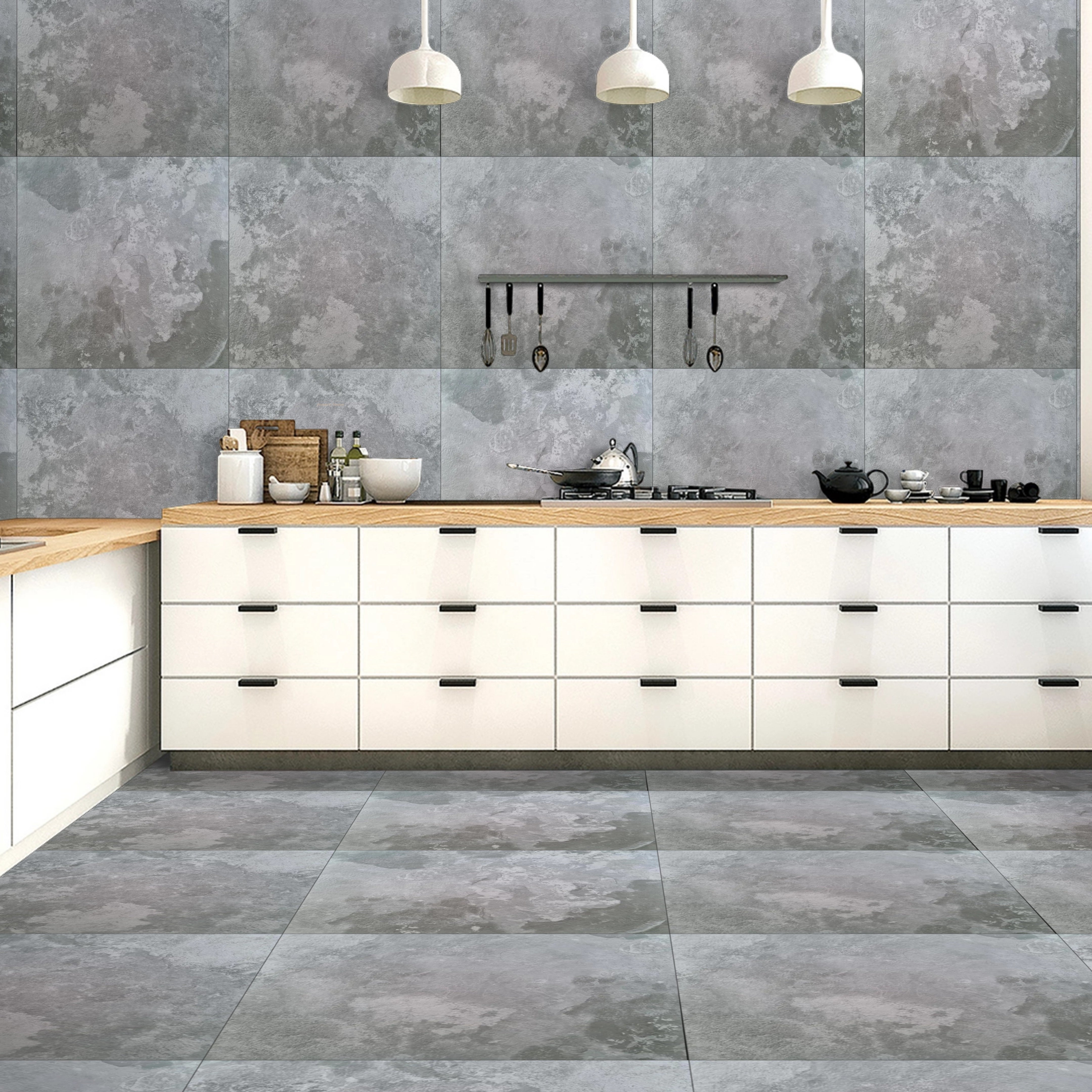 Mistwoven Ash Grey Matt Porcelain 60X60cm Residential Wall Floor Tile