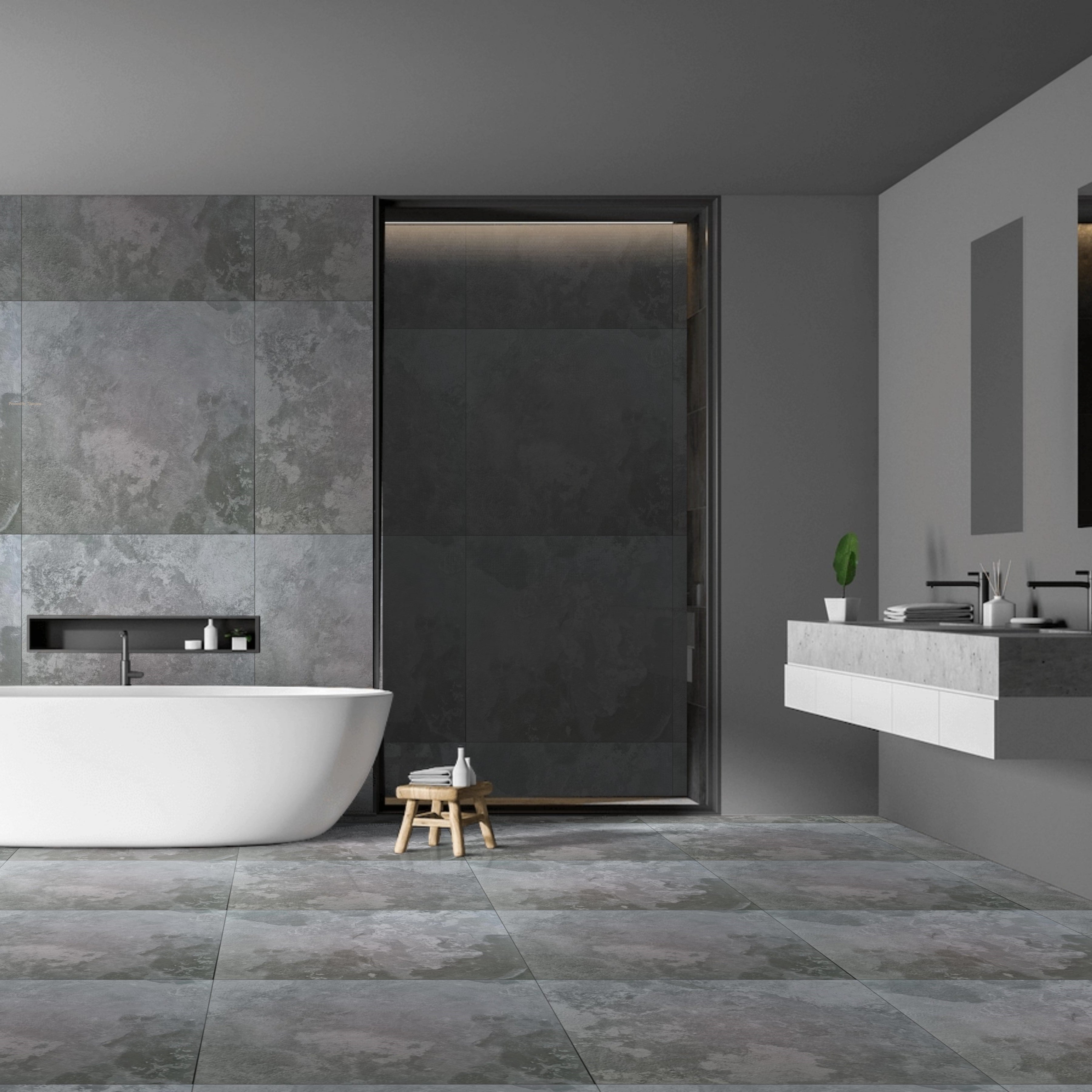 Mistwoven Ash Grey Matt Porcelain 60X60cm Residential Wall Floor Tile