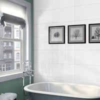 Yorkshire Ivory Sugar Finish Stone Effect Ceramic Wall Rectified Tiles