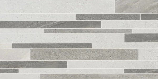 Suva Grey Matt Split-face Ceramic 25x40cm Wall Tiles