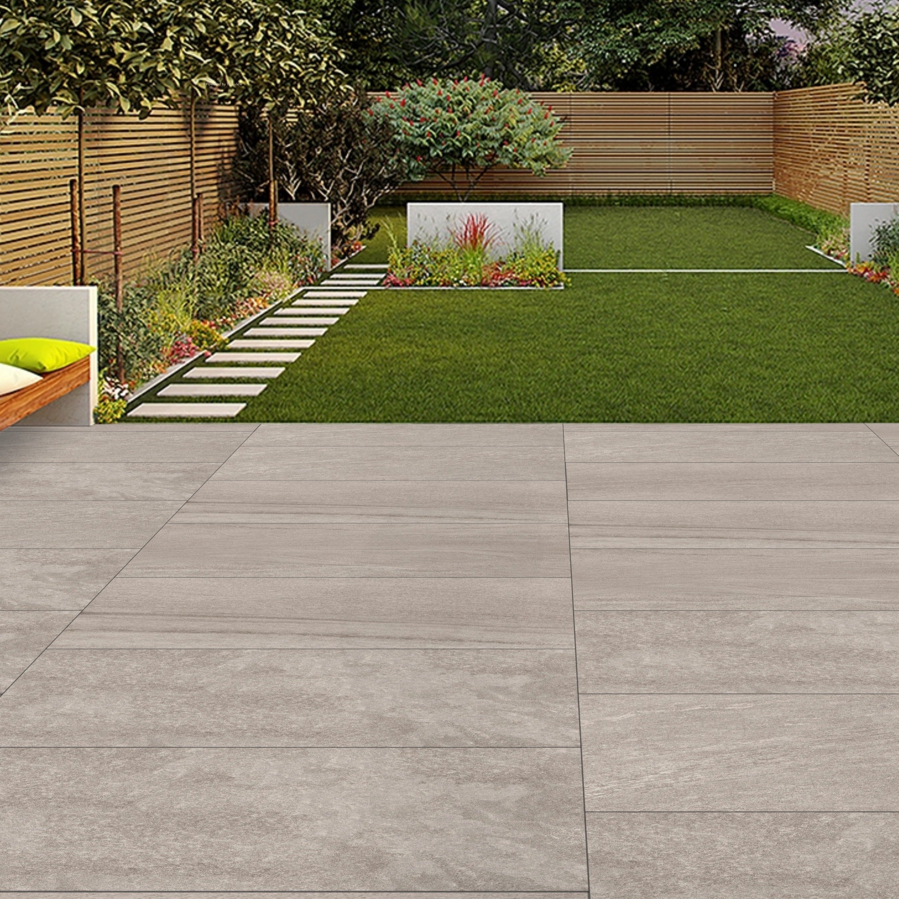 Summit Grey Porcelain 60x90cm Anti Slip Outdoor Parking Garden Matt Tiles