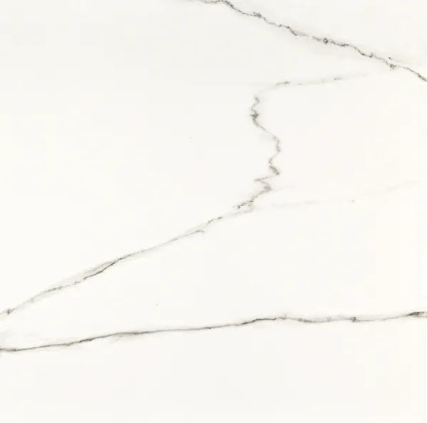 Ario White Polished Marble Porcelain 120x120cm Wall and Floor Tiles