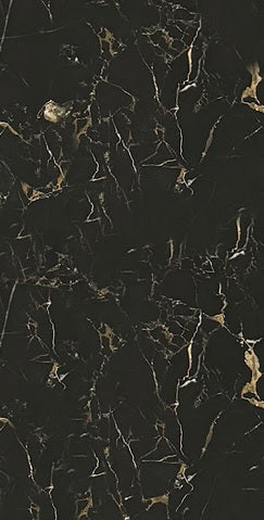 Real Blackgold Gloss Porcelain 60x120cm Wall and Floor Tiles