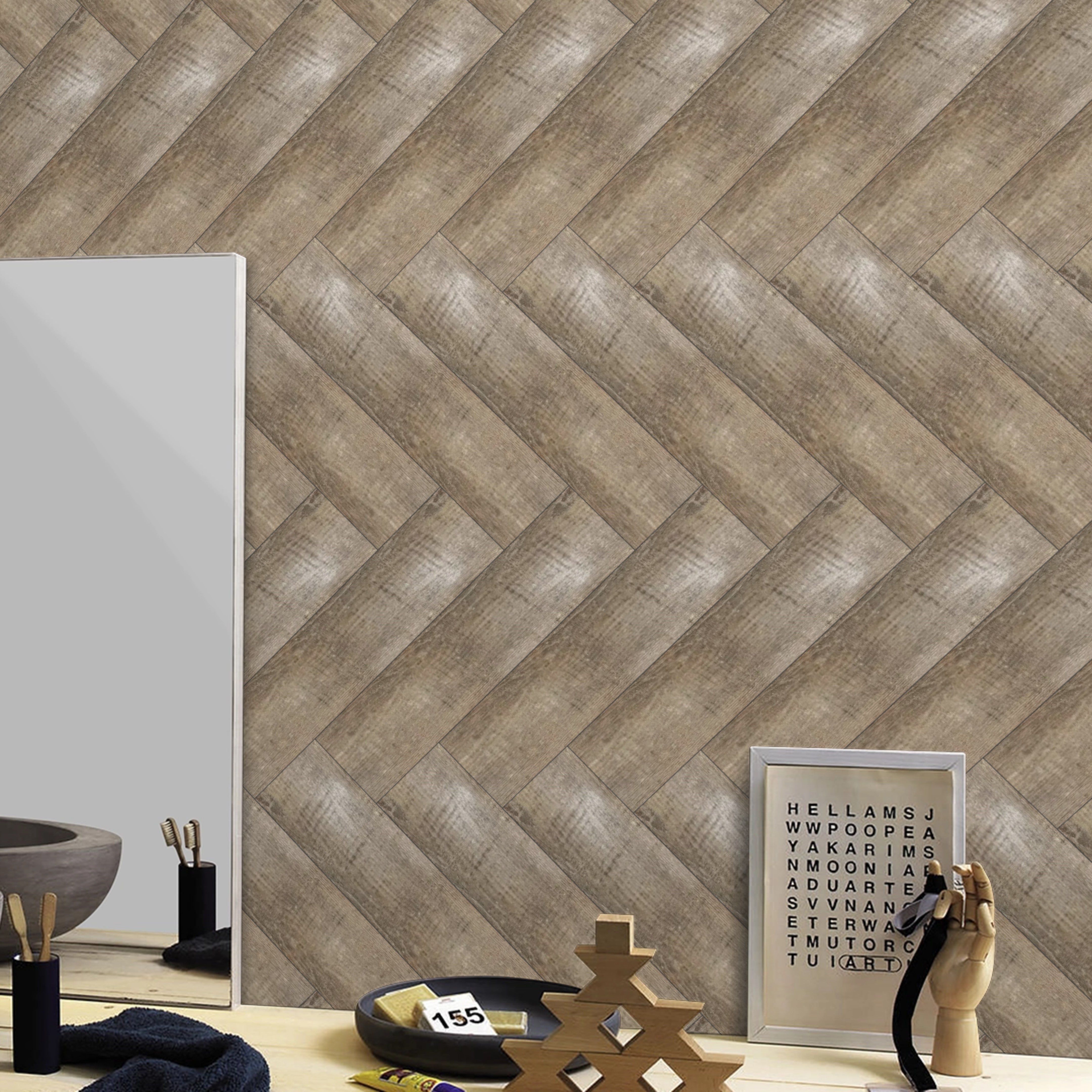 Ash Vintage Tiles 15x60cm Matt Wood Effect Porcelain Tiles
