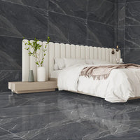 Yorkshire Nero Matt Porcelain Wall Floor Kitchen Bathroom Tiles 60x120cm
