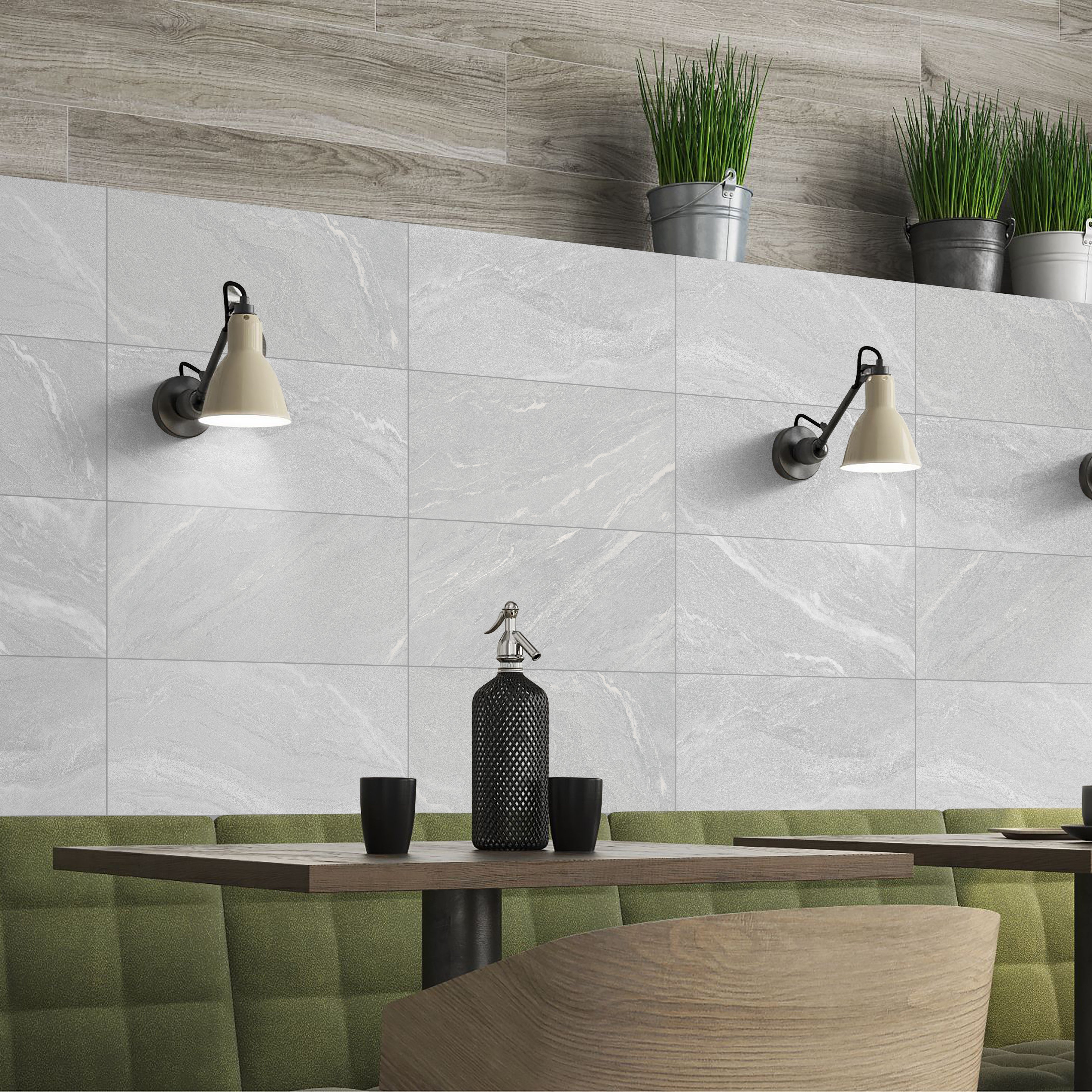 Yorkshire Bianco Matt 30X60cm Bathroom Kitchen Ceramic Wall Tile